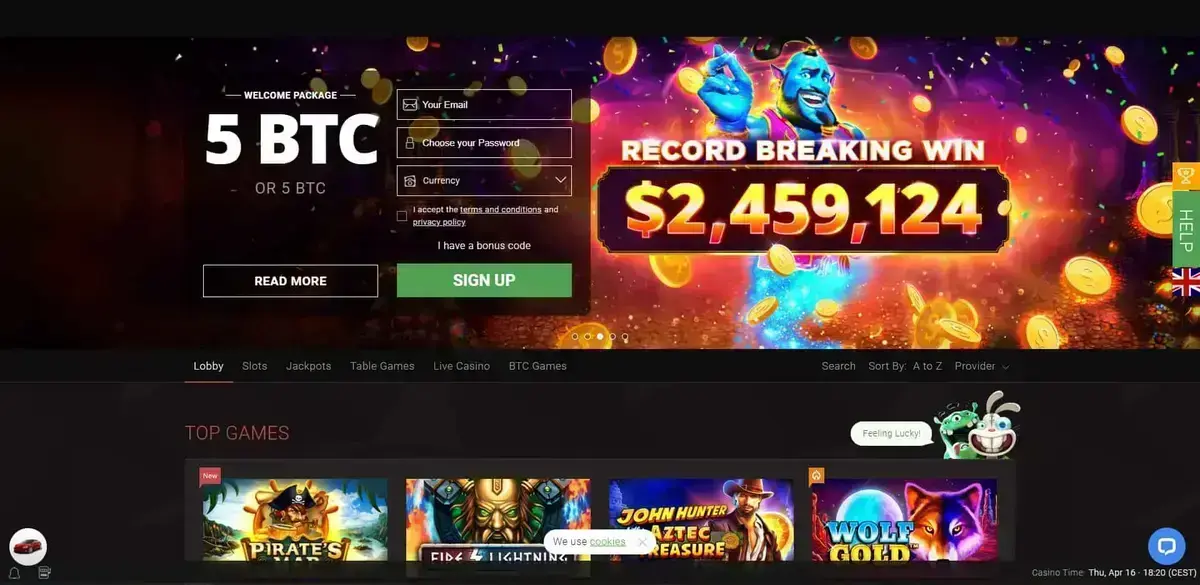 BitStarz Képernyőkép 1